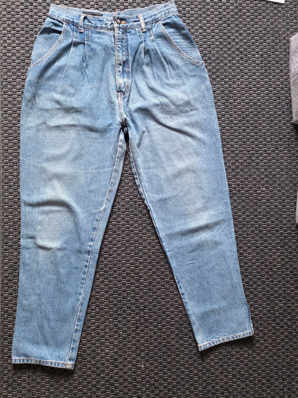 PIERRE CARDIN 80s Mom Jeans Pleated Front High Waist Women's 29x26 13 Rise